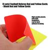 5er-Set Fußball Warn- und Platzverweis-Verzögerungskarten Rote Gelbe Fußballschiedsrichter-Strafkarten Zur Klärung der Fußballregeln