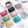 RFID Women's Organ Card Bag Japanese Style, New Mini Multi-card Holder Zipper Change Bag Large Capacity