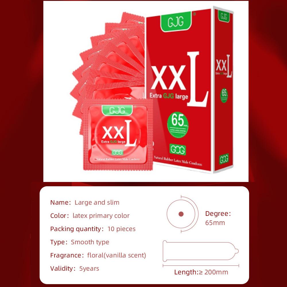 65MM kondom Kondomy velké velikosti Condones Kondomy z přírodního kaučuku XXL Velký velký penis Bezpečné sexuální hračky s rukávem na penis pro dospělé