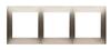 Universal 3-gang Frame IP20 / IP44, Matte Gold Simon54
