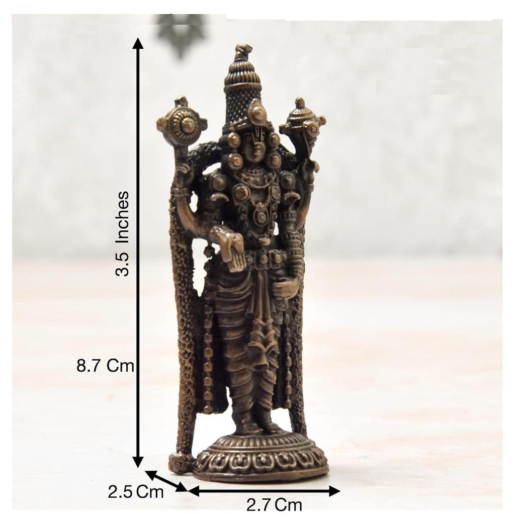 Handmade Copper Balaji Idol – Patina Antique Finish,