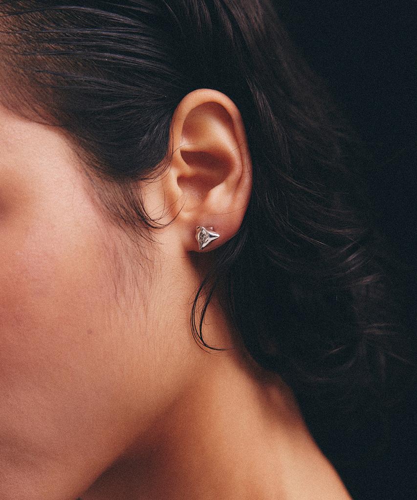 Lowool Silver Struggle Earrings