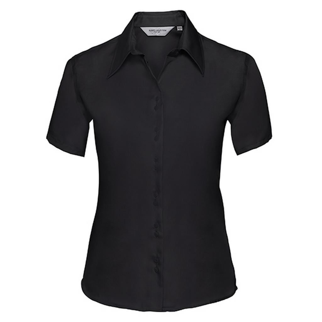 Russell Collection Womens/Ladies Ultimate Slim Short-Sleeved Shirt