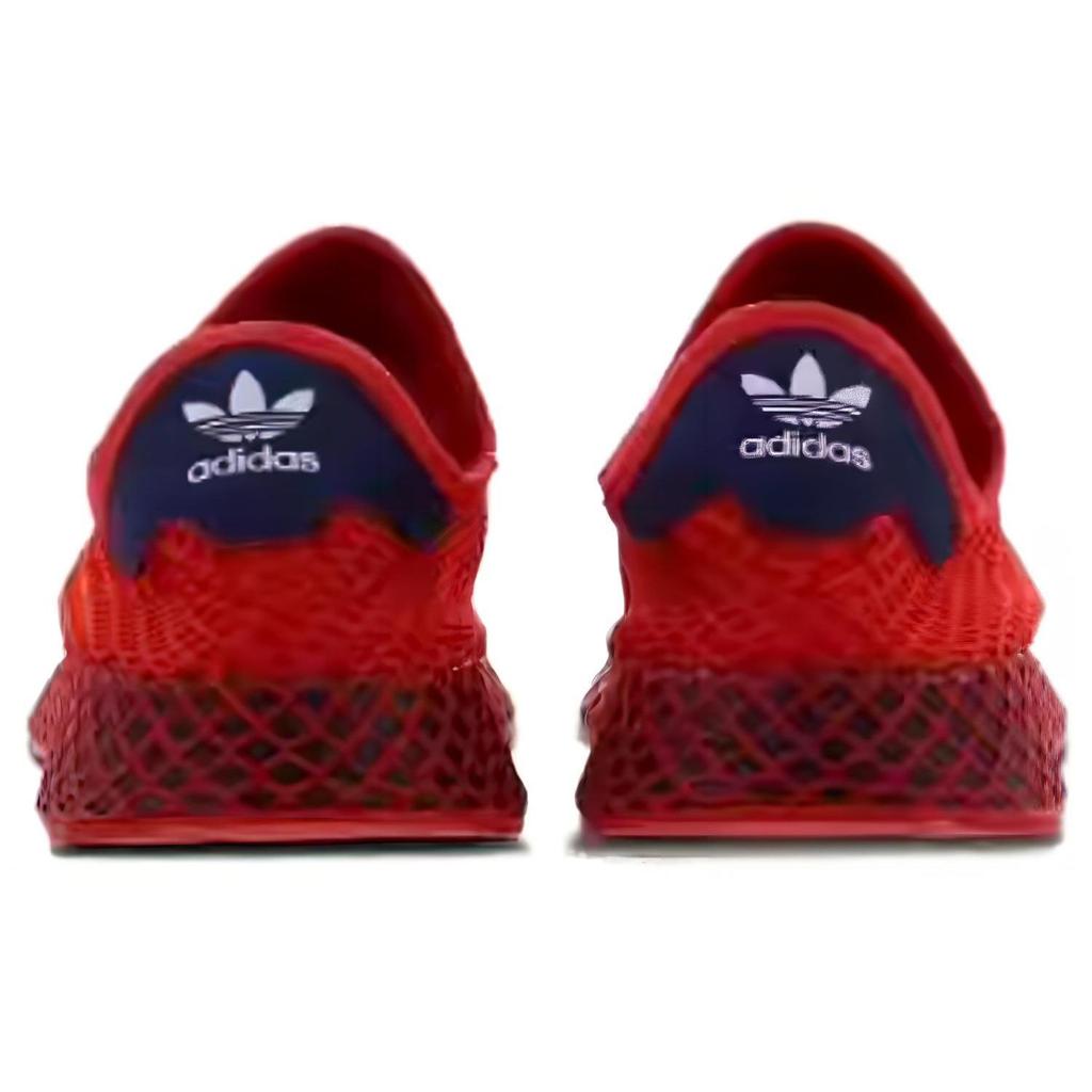 Adidas Originals Deerupt Lightweight Shock Absorbing Non-Slip Durable Low-Top Casual Shoes Unisex Sneakers Red F34261