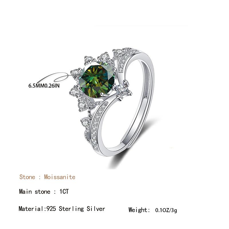 Tancise-Anillo de moissanita de circón 7A para mujer, de Plata de Ley 925 clásico, joyería para mujer, regalos de fiesta de boda