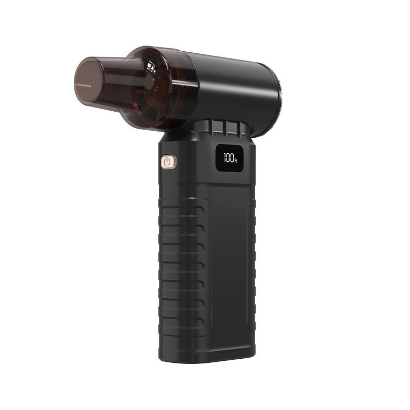 

Турбовентилятор 90000 об/мин Скорость ветра 50 м/с Портативный вентилятор Мини воздуходувка Кемпинг на открытом воздухе Барбекю Мощный воздуходув Очистка клавиатуры от пыли чёрный