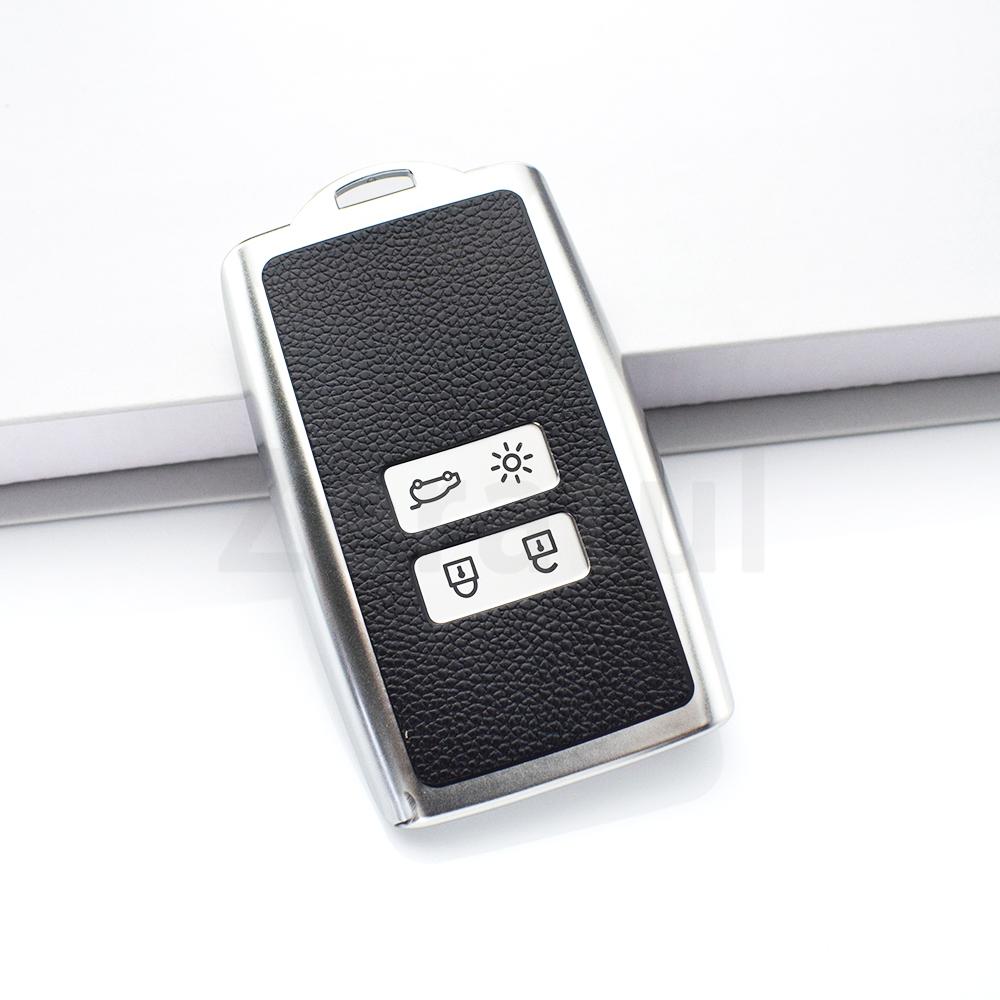 Car Key Case Cover Shell for Dacia Sandero Card Leather TPU for Renault Koleos Captur Megane Clio Scenic Talisman Arkana Fob