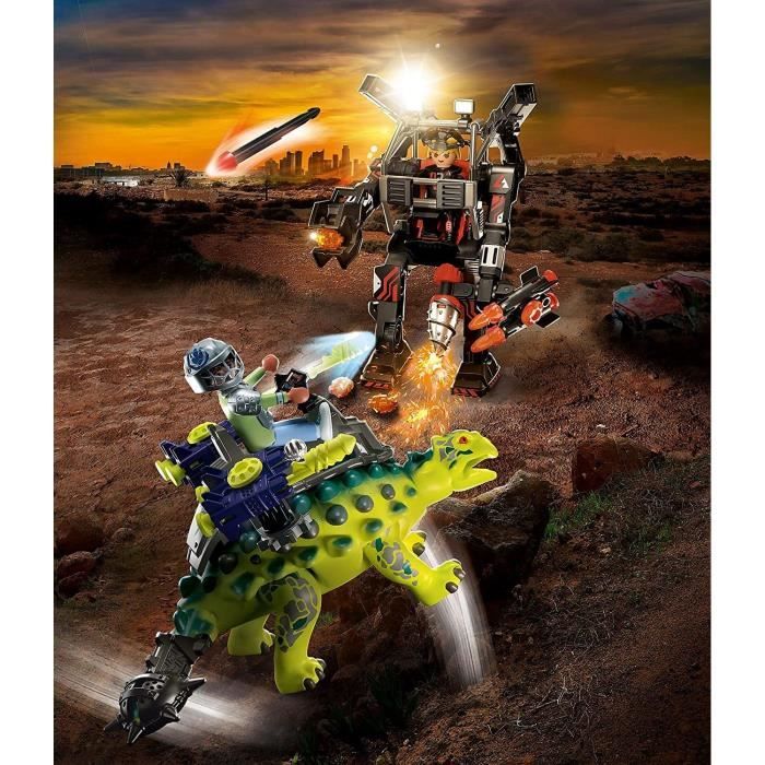 PLAYMOBIL - 70626 - Dino Rise - Saichania et Robot soldat - Mixte - 73 pièces