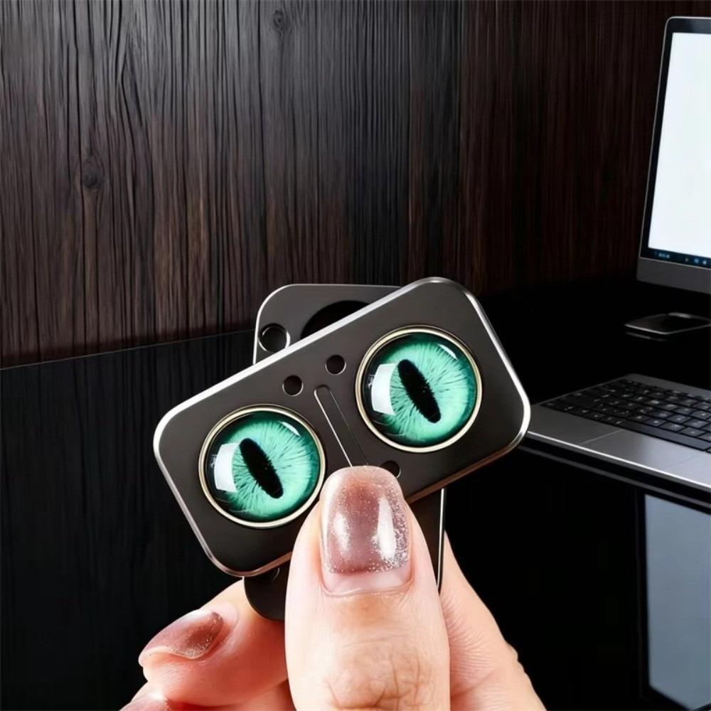 Rotating Snap Coin Fidget Slider Metal Magnetic Clicker Fidget Spinning Toy  Office Leisure Toy