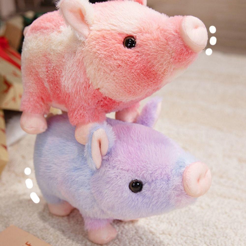Comfortable To Touch Plush Piggy Doll Fluffy Stuffed Animals Plush Kids Birthday Gift