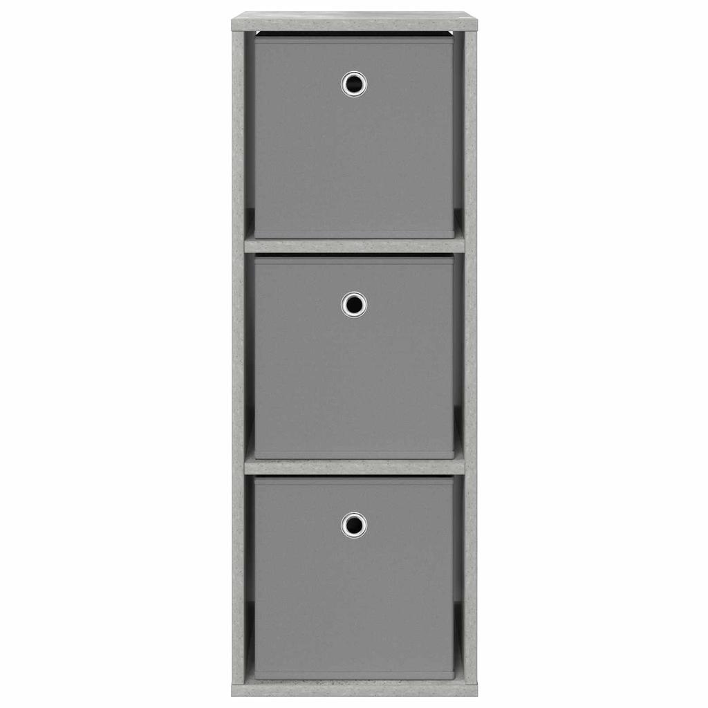 Sideboard with Drawers Concrete Grey 30.5 x 27 x 84.5 cm