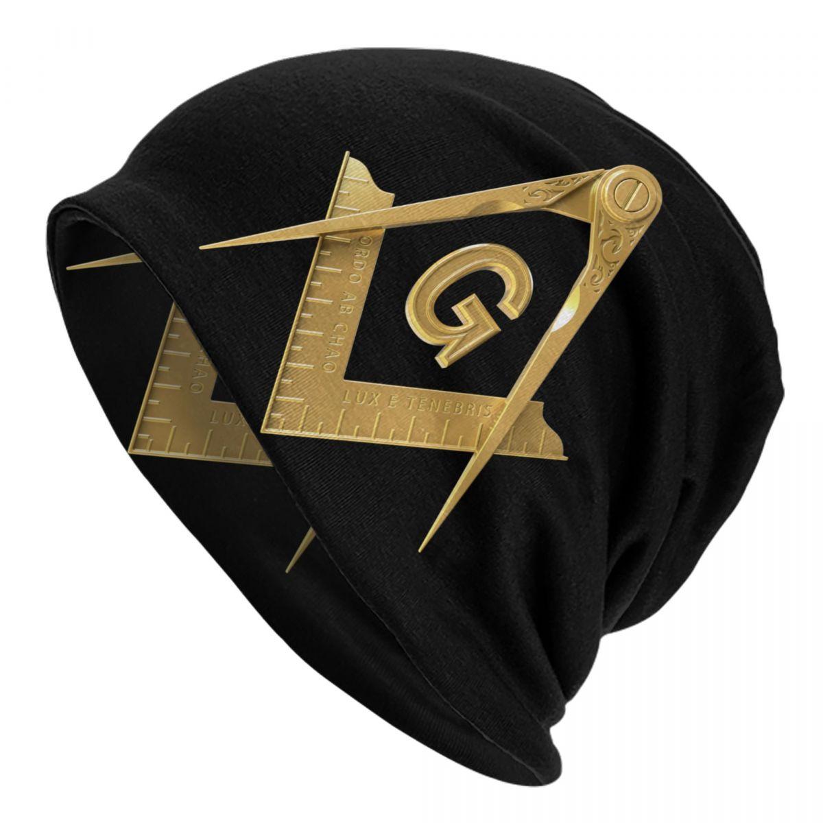 

Custom Freemason Logo Bonnet Hat Knitting Hat Unisex Women Fashion Unisex Masonic Mason Freemasonry Winter Warm Beanies Cap Beanies Hat