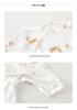 Spring & Autumn Korean Style Baby Cotton Bodysuit Pajamas - Butterfly Design, Home Jumpsuit for Crawling