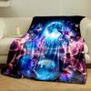 1PC Romantic and Dreamy Flowers Printed Blanket Children Adult Soft and Warm Bedding for Sofa Outdoor Travel Cover Blanket