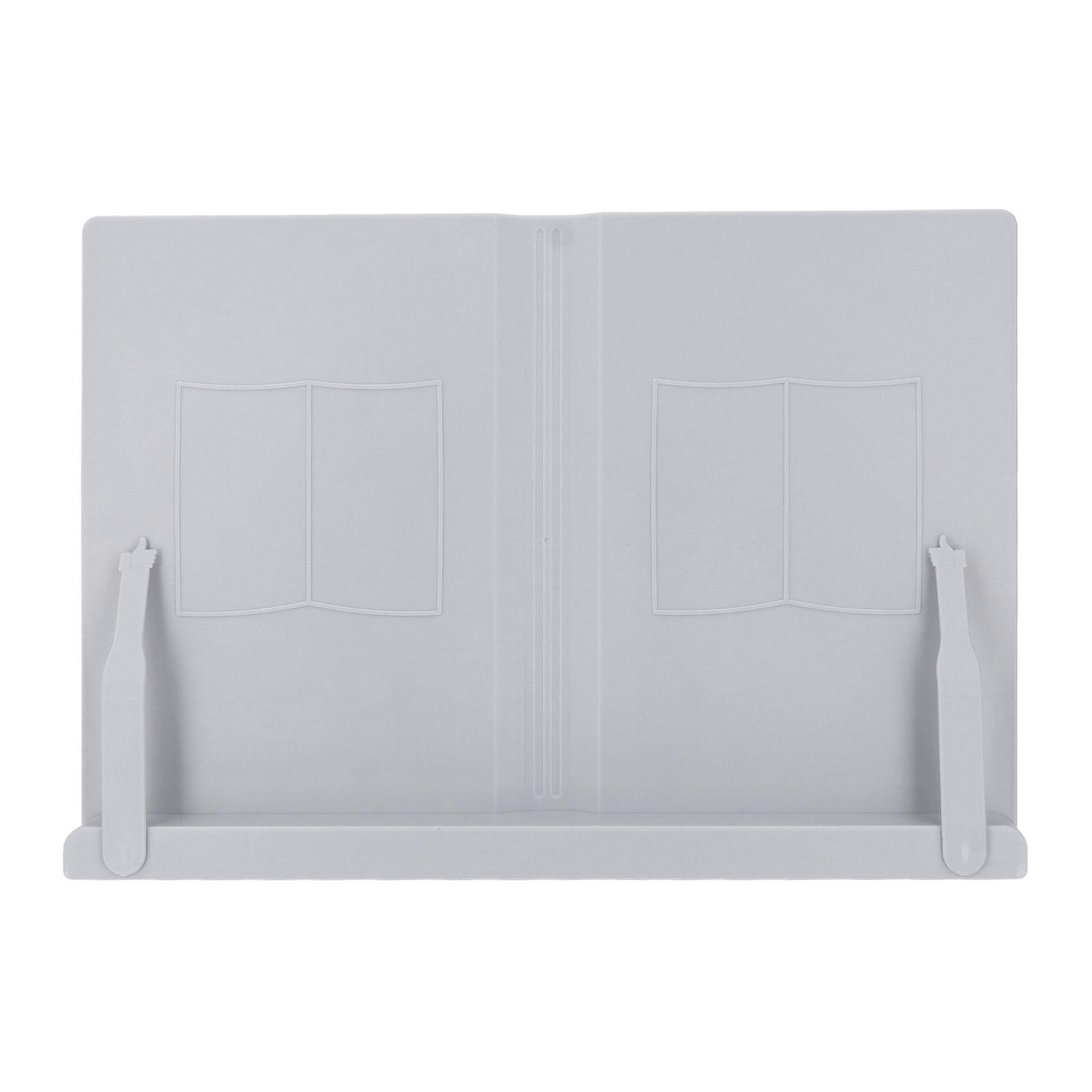 

Настольная подставка для чтения Многофункциональная эргономичная настольная регулируемая подставка для книг ABS для планшета, мобильного телефона серый