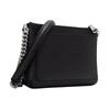 Calvin Klein Brand Logo Zipper Closure Synthetic Material Shoulder Crossbody Bag Women's Black