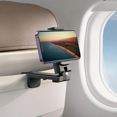 Rotating Airplane Phone Holder Portable Foldable Travel Clip Carry On Accessories During Flight