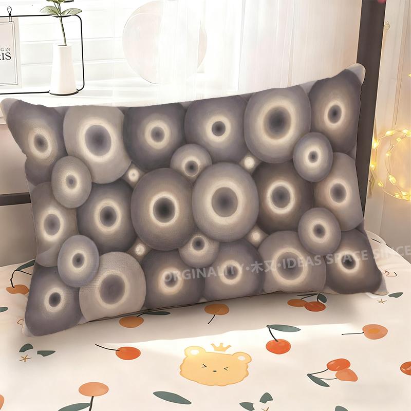 Circular Patterns Decorative Pillowcase Suitable For Sofa Bedroom Car Pillow Cover Cushion Rectangular Back Cushion
