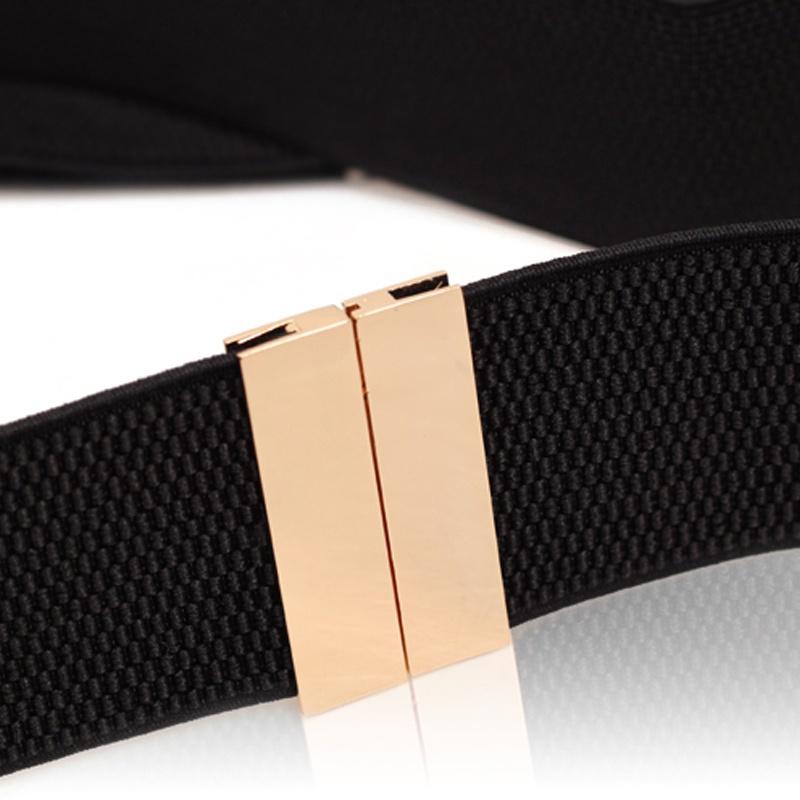 Weaved Braided Belt Solid Color Woven Belt No Buckle Belt Elegant Casual Buckle