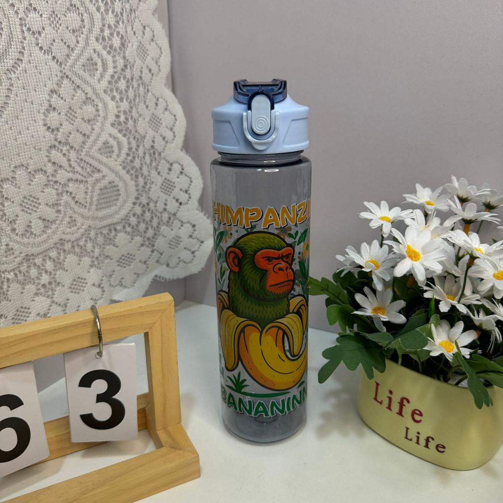 Italian Brainrot Water Bottle Tung Tung Tung Sahur Water Cup With Straw Football Sports Water Kettle Easter Valentine'S Day Gift
