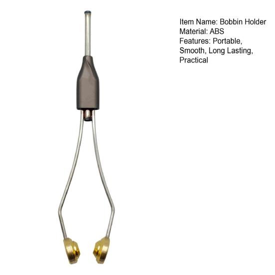 Fishing Bobbin Holder Fly Tying Tool Smooth Surface Compact Portable Adjustable Fly Tying Bobbin Holder Fishing Tackle