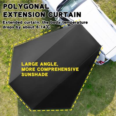 Car Awning For Suv Waterproof Awning Car Camping Sun Shelter Shade Outdoor Canopy Tarp For Suv Truck Buses Sedans Rv Beach