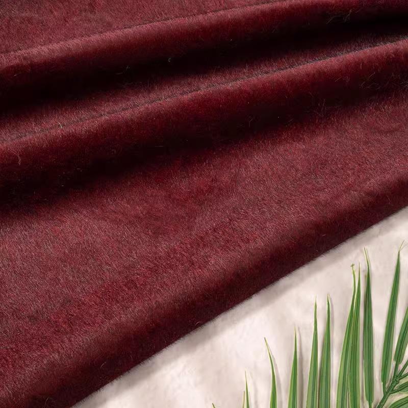 Plain Color Super Thick Faux Mink Fur Fabric Horsehair Flocking Plush Fabric DIY Sewing Sofa Clothing Luggage Shoes Toys Fabric