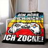 1Pc Video Game Controller Blanket Soft And Comfortable Casual Warm Camping Travel Christmas Halloween Xmas Gift M928101