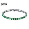 Bracciale Statement Versatile 2MM Tennis per Donne Ragazze Teen, Bracciale Colorato con Zirconia Cubica per Tutti i Giorni, Impilabile Scintillante con Strass Quadrati