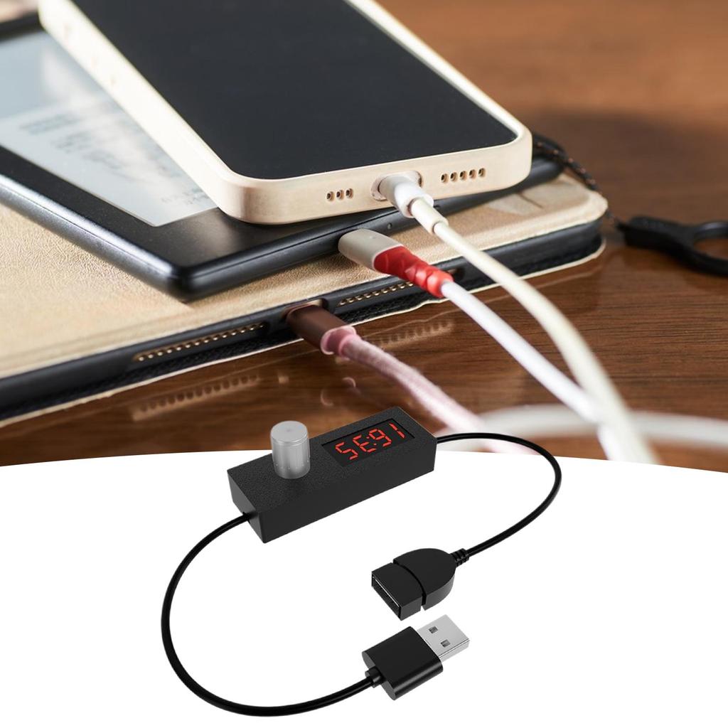 USB Timer Switching Cord USB Cable Adjustable Timing Energy Off Switches USB Extension Adapter Cord with Timer