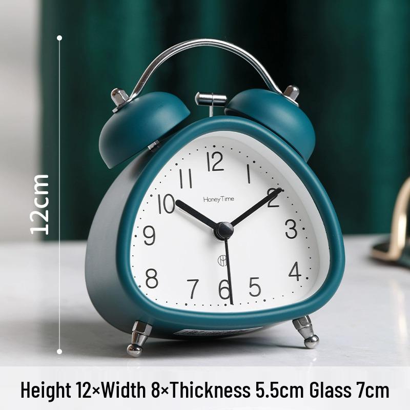 Retro Nordic Drop-proof Triangle Alarm Clock for Boys and Students