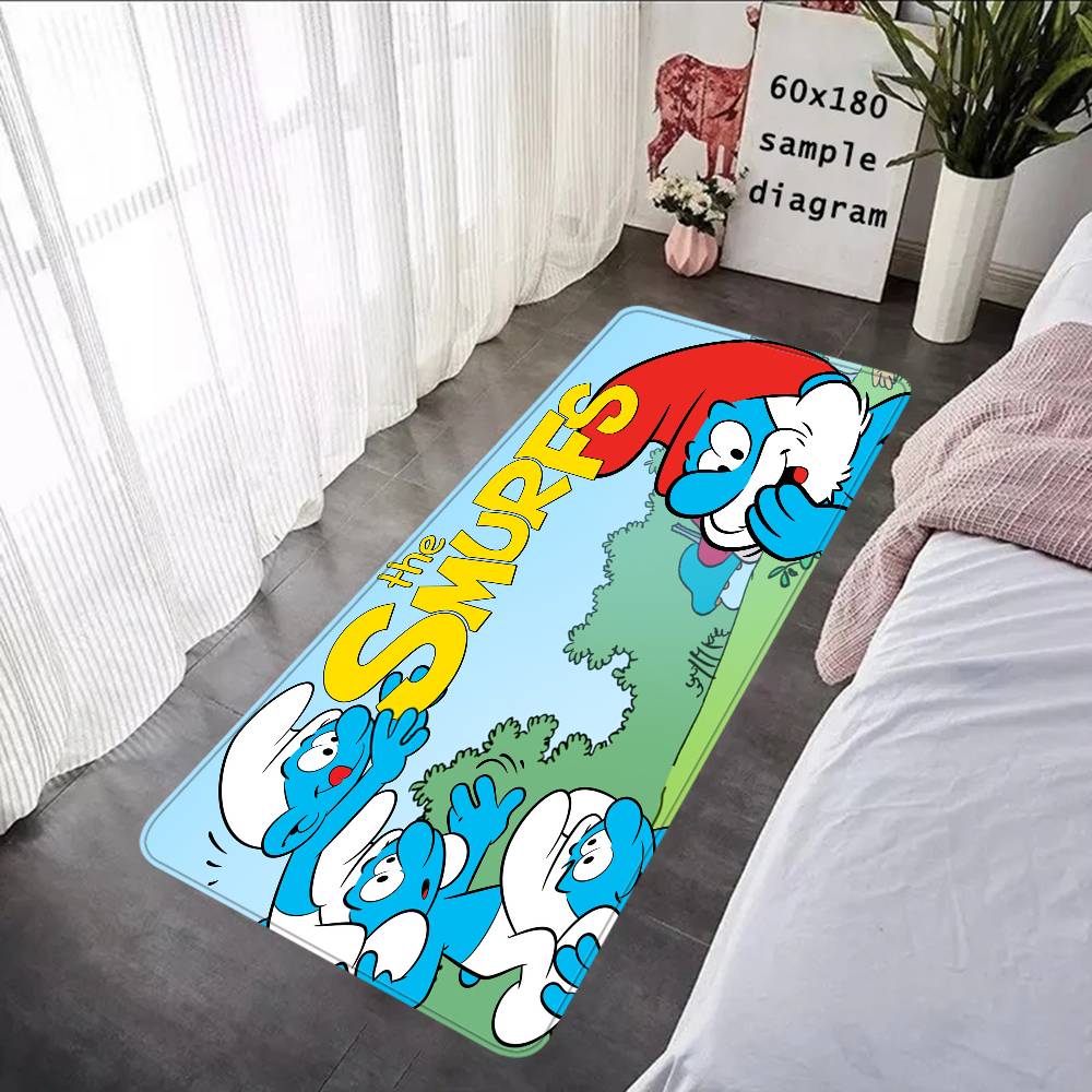 S-Smurfs Cute Floor Carpet Nordic Style Home Doormat Bathroom-Toilet Mats Bedroom Hotel Decor Mat