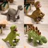 Coleção de Pelúcias de Dinossauro Braquiossauro Velociraptor Com Algodão PP Confortável Para Crianças