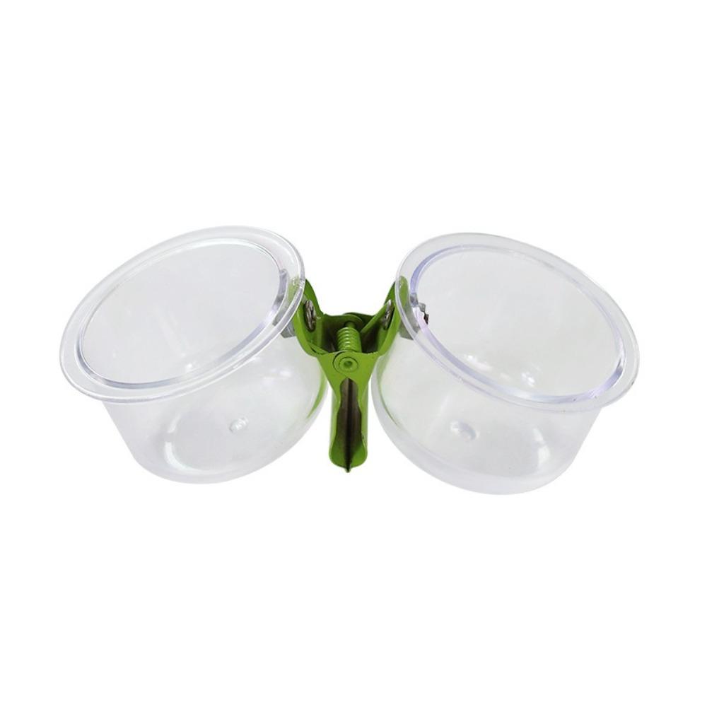 

With Clip Parrot Food Bowl Transparent Feeder Cup Pet Supplies Pet Bird Feeder Small Pet Bird прозрачный