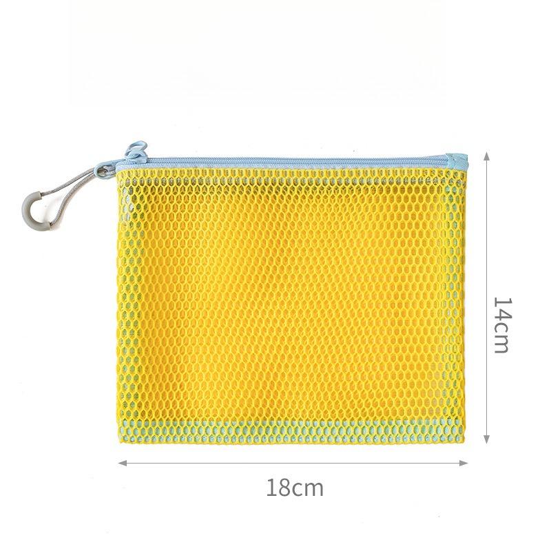 Mesh Travel Cosmetic Bag Portable Makeup Storage Bag Purses Women Large Capacity Zipper Make Up Organizer Storage Clutch