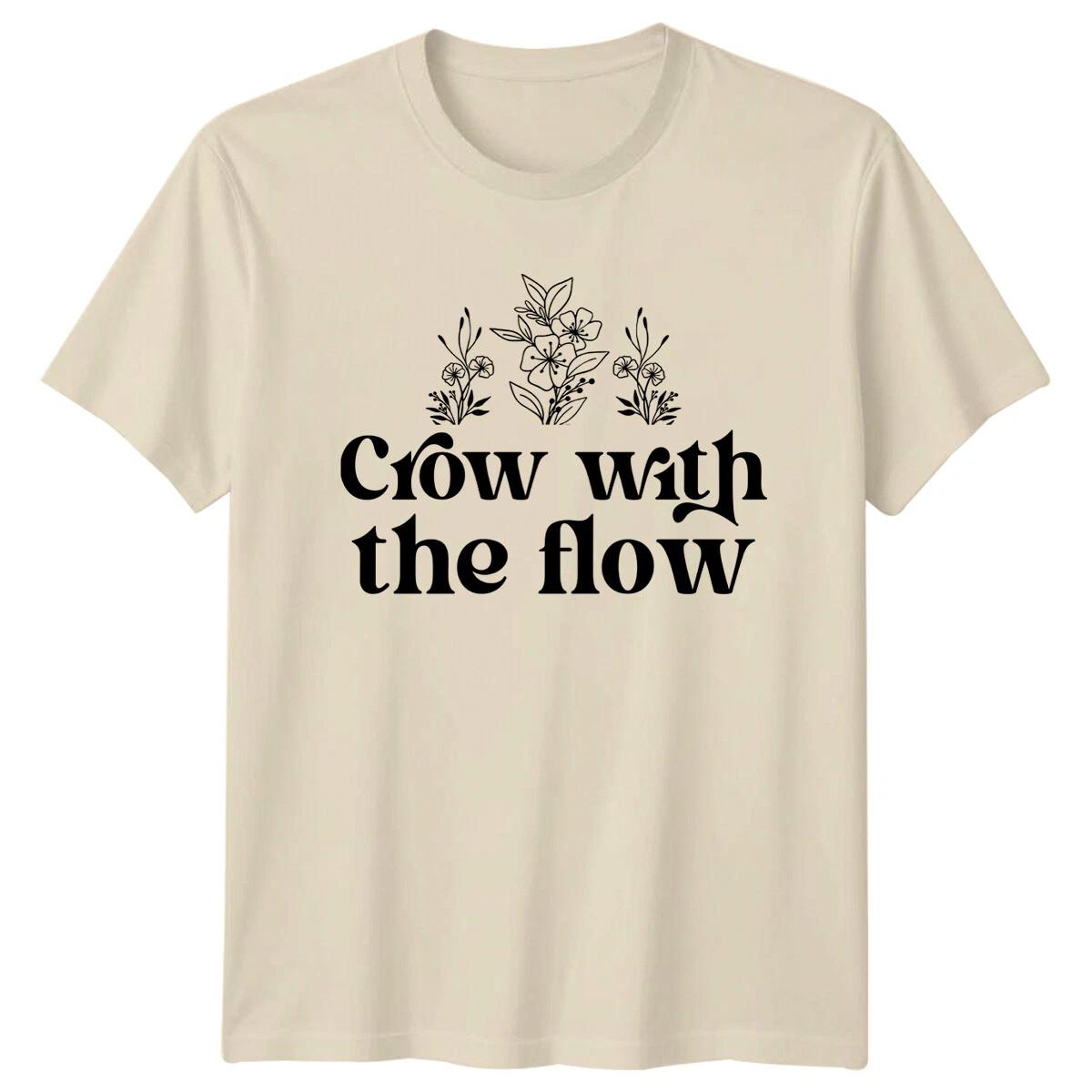 Grow With The Flow Floral Nature Graphic T-Shirt For Men/Women XXXXL
