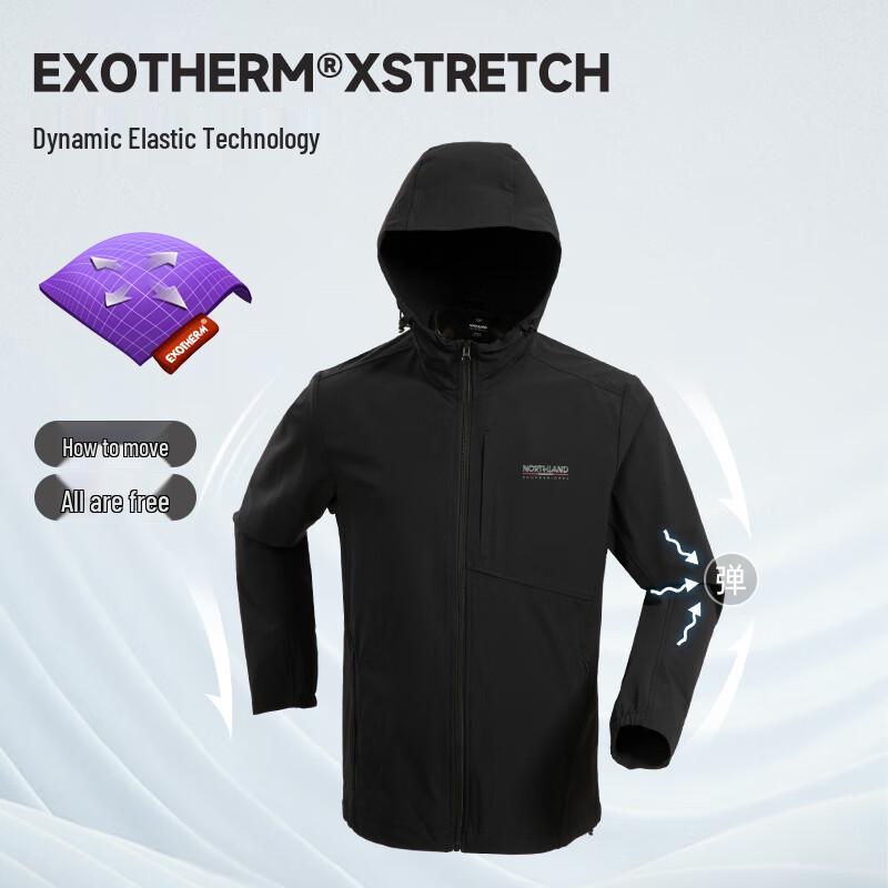 NORTHLAND Herren Maike Stretch Wasserabweisende Windjacke