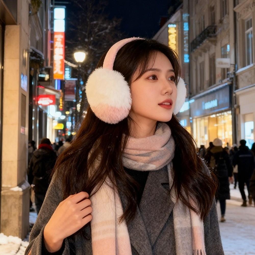 Soft Plush Ear Warmer Plush Material Ear Cover Fashion Ear Muffs  Cold Weather