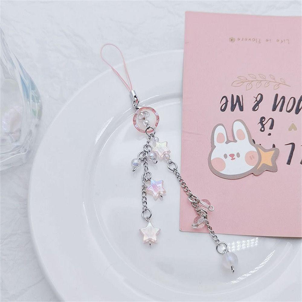 Pandantiv pentru telefon cu tema de mare, meduze, șnur de telefon Y2K, lanț de telefon cu margele