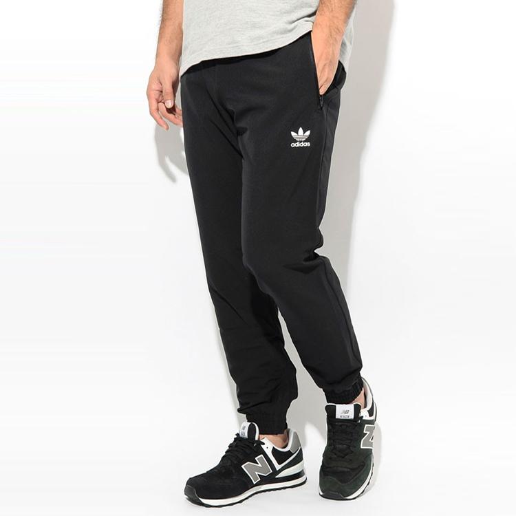Adidas Originals Trefoil Zip Pocket Joggers Men Bottoms Black FL0020