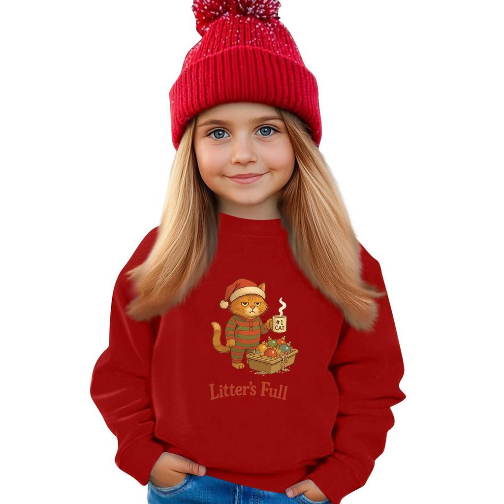 Kinder Sweatshirt Jungen Mädchen Rundhals Sport Sweatshirt Lässiger Pullover Sweatshirt Sportshirt