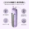 BOTTLE BOTTLE Water 1 Large Capacity with Direct Vacuum Stainless Steel Double for Girls and Purple Bloom Bottle, Liter, (1000ml), Straw, Drinking,