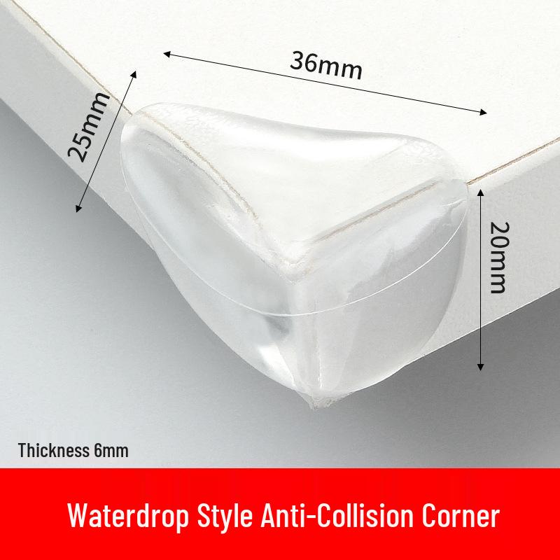 L-Shaped Transparent Baby Safety Corner Guards for Tables and Cabinets