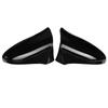 1 Pair Glossy Black Car Side Door Rearview Mirror Cover For LEXUS CT 2009-2022 Side Wing Mirror Shell Decoration Cover