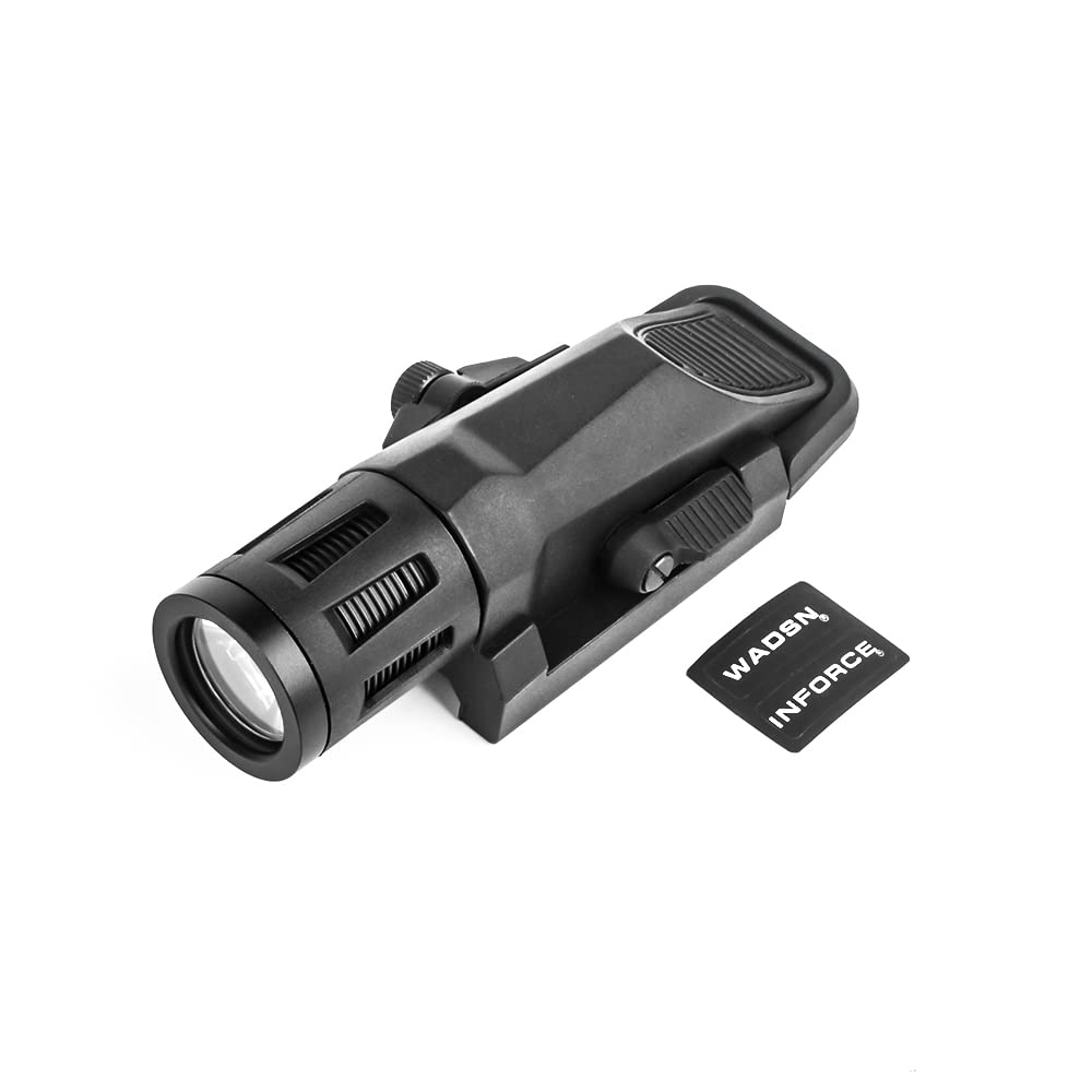 

WADSN Inforece Type WML Weapon Light 20mm Pistol Light Сумісний із 20mm Rail Тактичний ліхтар високої яскравості 400 люмен із функцією стробоскопа для чорний