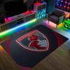 Bournemouth Football Design Crystal Velvet Carpet Cozy Non?Slip Printed Rug For Bedroom Living Room Entrance