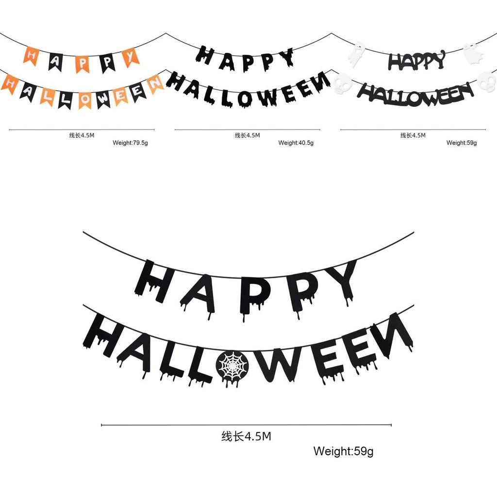 Decorative Fabric Nonwoven Halloween Hanging Banners For Spooky Celebration Setup
