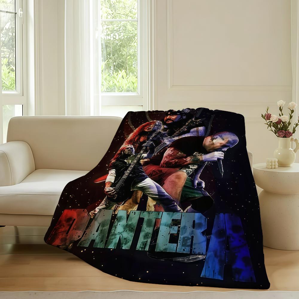 Rockband PPantera Decke für Sofa Büro Bett Flugzeug Reise Schlafen Lesen Entspannen Camping Weich und Warm