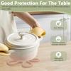 4 Set Silicone Trivets for Hot Dishes Flower Shaped Heat Resistant Hot Pads for Kitchen Countertop Hot Plate Mat Pot Holders