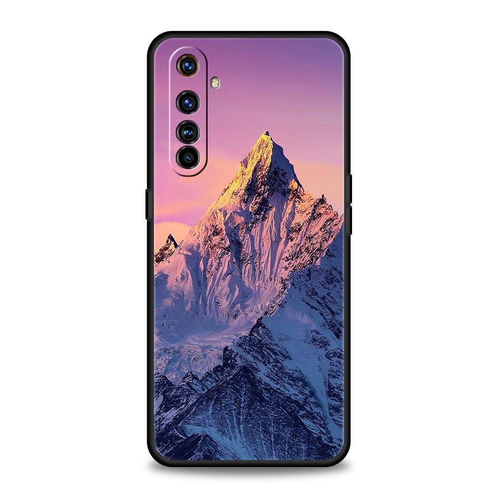 Mountain Peaks Landscape Phone Case For Realme 13 12 10 9 8 7 GT3 GT5 GT2 Pro Plus 5G C21 C25 C35 GT Neo 2 3 3T 5 Cover